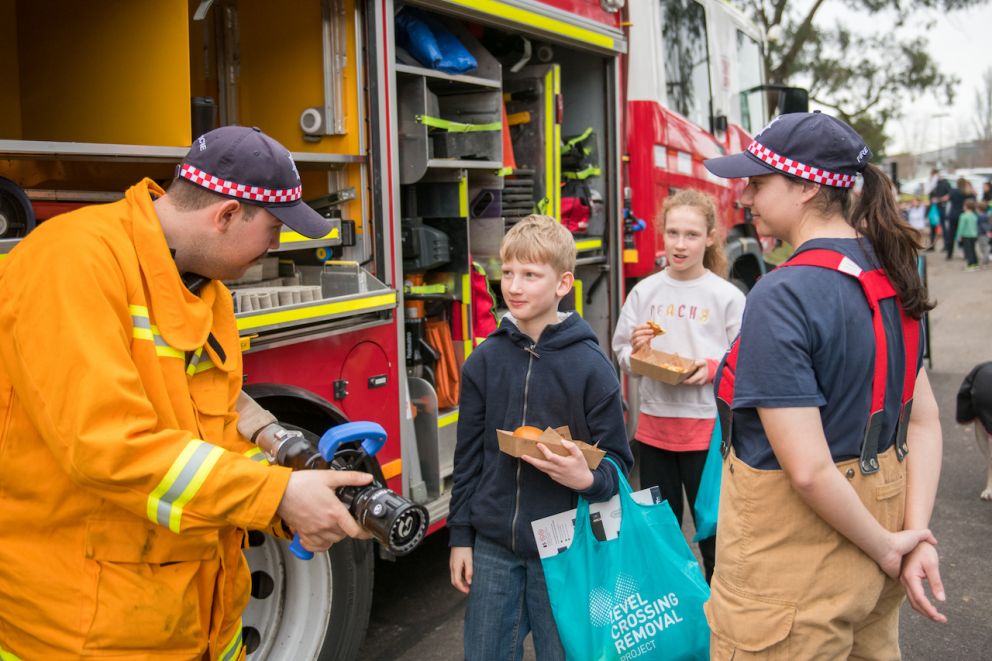 Attendees could get up close and personal with a local CFA fire truck