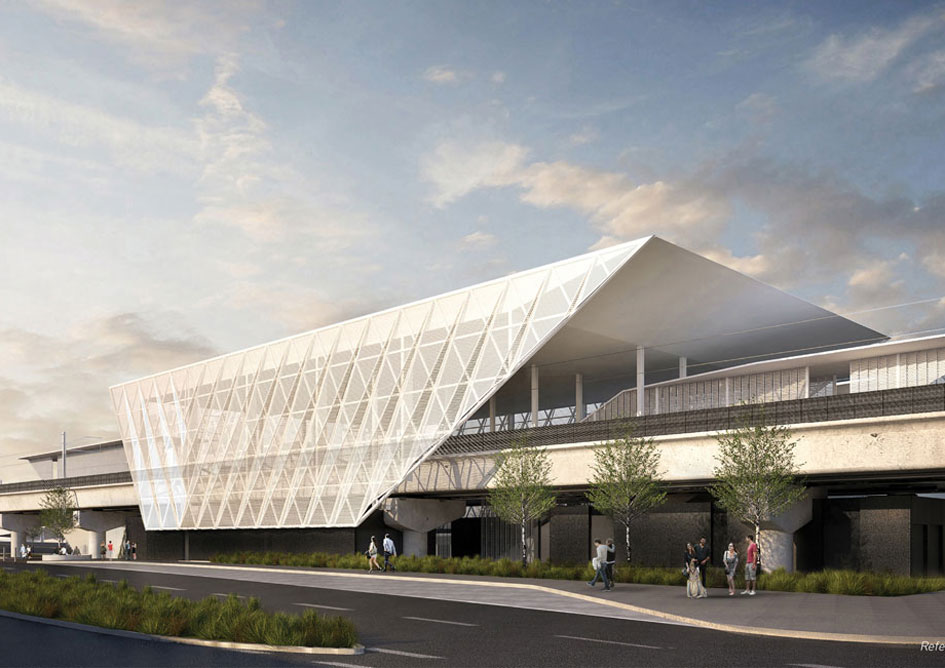 Artist impression of elevated Reservoir Station