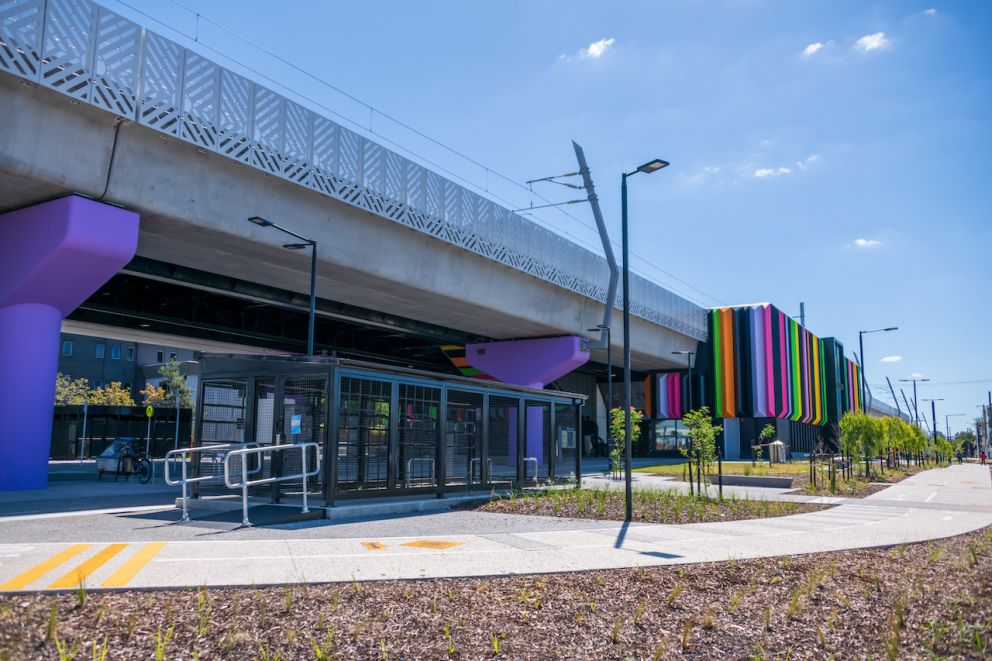 Preston Station and shared use path