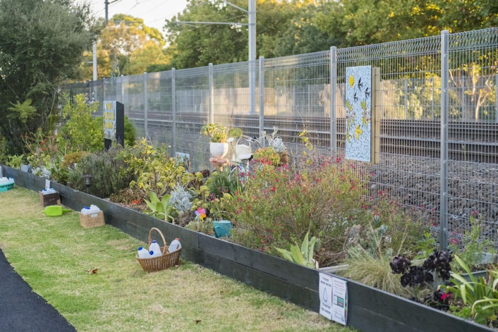 John McKenna created a small public garden opposite his home in 2020